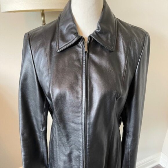 Black Leather jacket - Picture 1 of 5